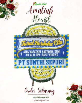 Papan Bunga Duka di Kebon Kangkung