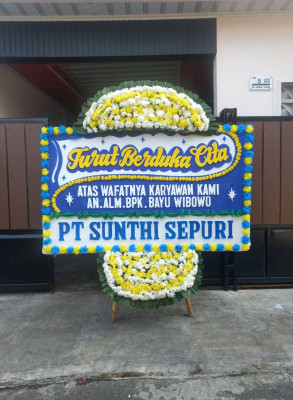 Papan Bunga Duka di Kebon Kangkung