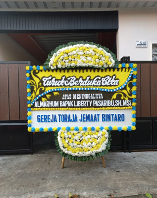 Papan Bunga Duka di Kebon Kangkung